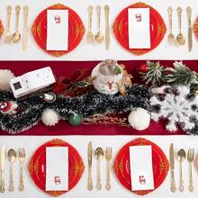 50 Pack Christmas Deer Paper Napkins - Christmas Red Dinner Napkins - Cloth-Like Disposable Hand Towels For Xmas Holiday Table Bathroom Decor Party,RedDeer - 紅鹿市 - 查看 8