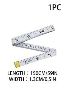 1PC/5PCS Double-Scale Soft Measuring Tape, Sewing-Specific Tape Measure Suitable For Measuring Body Length, Arm Circumference, Chest Circumference, Used For Scientific Weight Loss And Cutting Clothing Sizes, Acrylic Soft Tape Measure
