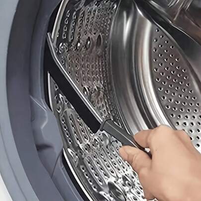 Cleaning Brush - Hard Bristle Gap Cleaning Brush, Multifunctional Gap Sanding Brush, Essential For Home Use, Bathroom Cleaning Tool, Suitable For Household Use, Kitchen, Windows, Faucets, Toilets, Grouting, Car 6PCS/2PCS - Black And White