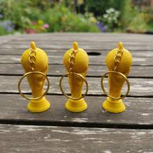 Llavero Trofeo Copa Mundial Futbol 6cm Copa Del Mundo - Dorado - Ver 3