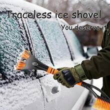 2 In 1 Detachable Car Snow Removal Brush With Ice Shovel, Winter Snow Removal Shovel Car Snow Removal And Defrosting Tool Car Snow Plow Brush Snow Wiper Ice Shovel Car Use,Garden Tools