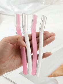 4件套专业修眉刀套装，防刮伤眉毛修型套装，适合初学者，男女通用美容工具