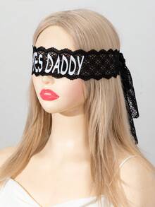 1件万圣节成人黑色半脸性感蕾丝面具派对化妆舞会眼罩女士情人节礼物性感内衣配饰 - 彩色 - 查看 10