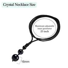 Crystal Necklaces For Women Men, Energy Necklace For Protection, Crystals And Healing Stones Pendant Jewelry For Spiritual,Blackobsidian(3beads) - 黑曜石(3顆珠子) - 查看 4