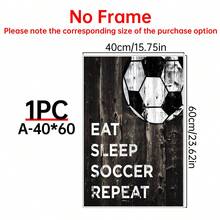 1 buc poster pânză fără ramă, poster sportiv cu fotbal, poster decorare interioară cu pasionați de fotbal, cadou, decorare de perete. Decorare mobilier interioară. Postere pentru cameră, decor pentru casă, decorare estetică a camerei, produse de decorare interioară. Cadru opțional.