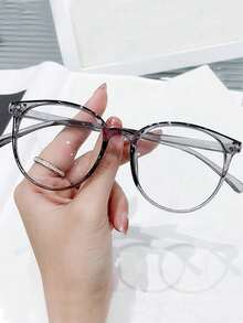 3pcs Circular Daily Multi-Functional Lightweight Non-Prescription Glasses, Can Be Worn When Looking At A Computer, Reading Or Playing With A Mobile Phone - Transparent - View 5