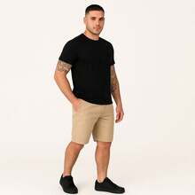 Set Of 4 Men's Twill Bermuda Shorts, Sizes 36 To 46 - 赭色-米色-卡其色-勃根地酒紅色 - 查看 7