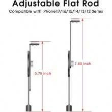 - Soporte de trpode para compatible con 17, 16, 15, 14, 13, 12 Series, ligero y compacto, soporte de zapato fra incluido - Negro - Ver 6