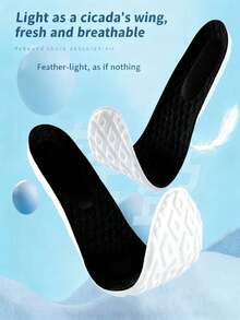 6片/套 柔软缓冲鞋垫，减震跑鞋垫，防滑舒适鞋垫，适合日常使用（可选6/4/2/1片装） 保暖，闺蜜节，小狗，嘉年华 - 黑色 - 查看 3