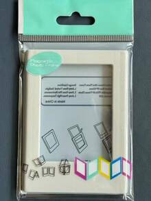 1pc/6pcs Magnetic Instant Photo Frame, Magnetic Combination Display Stand, 3-Inch Magnetic Adsorption Frame Can Be Attached To Metal Surfaces