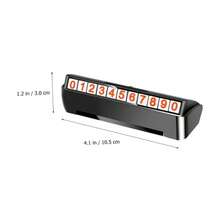 WEKADRIN 4 Piezas Placa de Aparcamiento Temporal para Auto Tarjeta Oculta con Nmeros Grandes Resistente Altas Temperaturas Material Abs Duradero para Ubicacin Fcil Estacionamientos - inicial - Ver 2