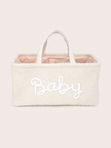 1pc Mommy Storage Bag, Baby Diaper Storage Organizer Basket, Multi-Functional Maternity & Baby Supplies Organizer Bin, Solid Color Snack Storage Box Desktop Organizer, Newborn Gift / For Personal Use, Multiple Colors Available - Multicolor - View 12