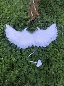 1 pieza Maquillaje de fiesta, disfraces, accesorios, alas de ángel demonio, alas de plumas de pequeño monstruo - Multicolor - Ver 8