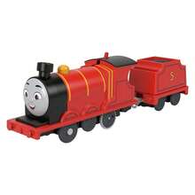 Mattel 托马斯和朋友 TrackMaster 电动玩具火车带货车，锌合金材质，兼容其他火车，压铸金属，适合 3 岁及以上学龄前儿童角色扮演游戏 - 詹姆斯 - 查看 4