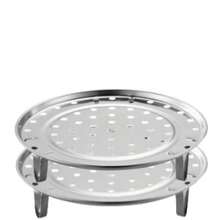 1/3pcs LDQ Stainless Steel Steamer Rack - Rust-Proof For Home Storage Pots, Multi-Layer Round Steamer Insert With Can Holder Accessory, Perfect For Home Kitchen Use, Kitchen Helper[Please Remove The Anti-Scratch Film Before Use, If It Cannot Be Removed, Please Use Hot Water To Soak] - Multicolor - View 17