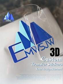 定制UV 3D转印贴纸 - 个性化DTF打印，高品质且不易褪色，适用于定制标签、名片、婚礼、生日、派对装饰 - 兼容玻璃、塑料、金属等材质，可定制贴纸 - 彩色 - 查看 9