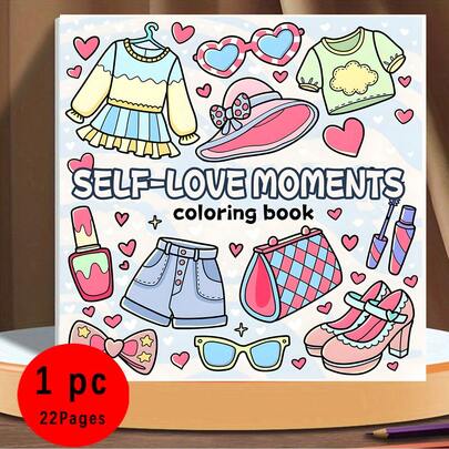 (Upgraded Luxury Version, Thickened Paper, 20.5 * 20.5cm) "Item Complete Coloring Book", Suitable For Couples And Families, Suitable For Parties, Valentine's Day Birthdays, And Other Holidays. Painting And Study Supplies, 22 Pages, Books, Coloring Books, Study Supplies, School, Christmas, Halloween, Birthdays, Back To School Gifts, Coloring Books, Adult, Christmas Gifts, Coloring Books