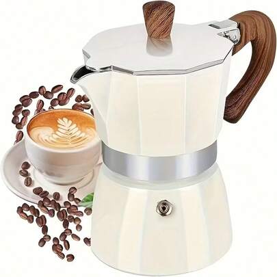 Coffee Pot, Mocha Pot, Italian Coffee Pot, For Gas Or Electric Ceramic Stove Camping Manual Cuban Coffee Filter, For Cappuccino Or Latte