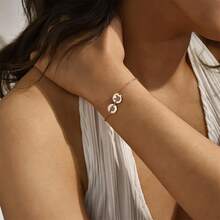 1pc Customized Pet Memorial Bracelet With Engraved Pet Portrait, Suitable For Dog And Cat Lovers, Personalized 1-3 Circle Pendant Gift, Pet Memorial Gift, Birthday Gift, Christmas Gift, Gift For Her - Multicolor - View 4