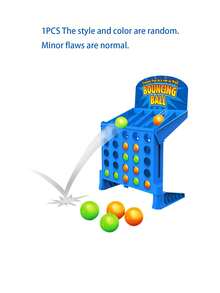 Point Games Bounce 4 In A Row - Travel Friendly Storage Case- Classic Board Games W Twist - Line Up 4 Classic Game - Strategical Thinking And Aim Practice - Multicolor - View 13