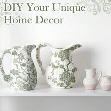 36 Pack 6 Style Sage Green Decoupage Paper Napkins Assorted Floral Decorative Decoupage Napkin Chinoiserie Cocktail Paper For DIY Crafting Fall Christmas Wedding Party Decor, Each Unfolded 13'',SageGreen - 鼠尾草綠 - 查看 6