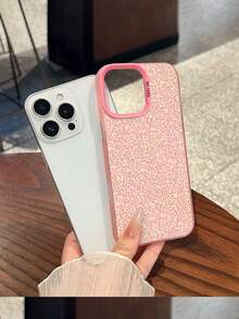 Funda para teléfono con estampado de leopardo y corazones, compatible con teléfonos ,  17,  16 Pro Max,  15 Pro Max,  13 y  12. Fabricada en TPU con un proceso de electrochapado de alta calidad que ofrece protección contra golpes y caídas. Un regalo ideal para familiares, amigos, seres queridos, parejas y para Navidad. - Rosa - Ver 1