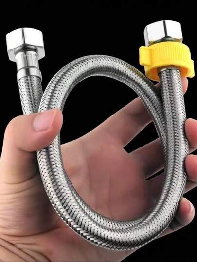 Manguera de entrada de agua caliente y fría de acero inoxidable 304 de 4 pulgadas, conector a prueba de explosiones para inodoro, calentador de agua, uso doméstico