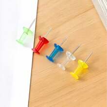 Pack de 40 Chinchetas de Corcho de Colores – Piezas Resistentes, Ligeras y de Gran Fijación, Ideales para Tableros de Corcho, Decoración, Fotos, Notas, Manualidades Escolares y Proyectos de Organización en el Hogar u Oficina - Multicolor - Ver 4