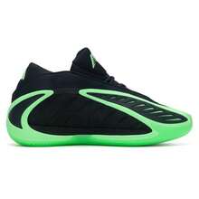 Adidas ANTHONY EDWARDS 2 篮球鞋，带缓震功能，采用 LIGHTSTRIKE 中底技术，男士休闲户外运动鞋 JR1572 - 黑色/螢光綠 - 查看 5