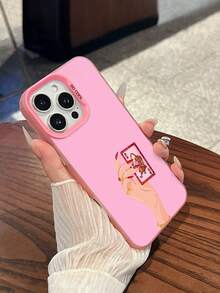 Funda para teléfono con diseño de naipes de tigre, compatible con teléfonos ,  17,  16 Pro Max,  15 Pro Max,  13 y  12. Fabricada en TPU con un proceso de electrochapado de alta calidad que ofrece protección contra golpes y caídas. Un regalo perfecto para familiares, amigos, seres queridos, parejas y para Navidad. - Rosa - Ver 3