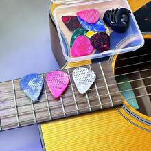 Non - Slip Guitar Picks, 0.46 0.71 0.96mm Includes Medium Heavy Guitar Picks, 15pcs Variety Colorful Celluloid Plectrums With Guitar Picks Holder And Storage Case 15 - 15 - View 7
