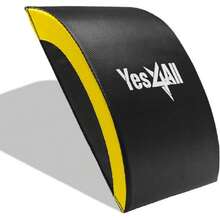 Ab Exercise Mat Tailbone & No Tailbone, Foldable Abdominal Sit Up Support Pad, Abs Workout Equipment For Core Training And Lower Back,29646642 - Yellow - View 1