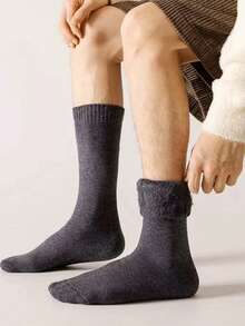 8 Pairs Unisex Solid Color Knitted Cotton Socks - Soft, Comfortable, Elastic, Suitable For Casual Wear - Perfect For Daily Comfort, Work, Travel And Leisure - Multicolor - View 4