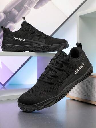 Solid Color Sports Fabric Criss-Cross Outdoor All Season Shoes/Men's Barefoot Shoes/Outdoor Hiking Shoes/Indoor Fitness Comprehensive Training Shoes/Men's Hiking Boots, Outdoor Shoes. Five-Finger Sports Shoes