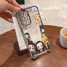 Nueva Funda de Teléfono de Anime Slayers Demons Adecuada para for  Galaxy A26 A36 A55 A35 A06 A16 A05 A14 A24 A34 A54 A15 A05S A25 A23 A33 A53 A73 A13 A04e A04 A02 A22 A32 A52 A03 A12 A21s A31 A02s 4G 334G Anticaída Transparente con Cubierta Trasera Suave, Diseño Impreso con UV,Funda - Color mezclado 1 - Ver 6