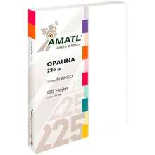 Office Depot | Papel Opalina Pochteca Amatl | Hojas Blancas Tamaño Carta con Luminosidad y Lisura, Gramaje de 120 g, Compatible con Impresión Láser e Inkjet | Paquete de Hojas Blancas Opalina(default) - Multicolor - Ver 1