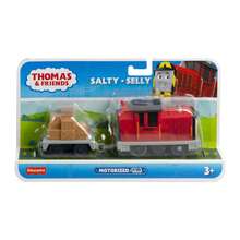 Mattel 托马斯和朋友 TrackMaster 电池驱动玩具火车，锌合金材质，可与其他火车兼容，压铸金属，适合 3 岁及以上学龄前儿童角色扮演 - 鹹 - 查看 6