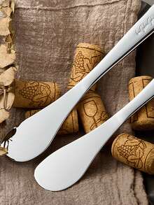 1/2/4pcs Butter Spoon, Stainless Steel Butter Spoon, Cheese Spreader, Jar Spreader, Metal Jar Spatula, Household Jar Spatula, Butter Spatula, Kitchen Butter Spatula, Multifunctional Cream Spatula, Kitchen Gadgets, Kitchen Supplies,Father's Day, Mother's Day, Christmas, Thanksgiving, Halloween,Ramadan, Valentine's Day Gifts - Multicolor - View 6