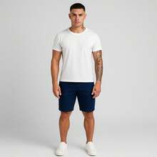 Set Of 4 Men's Twill Bermuda Shorts, Sizes 36 To 46 - Black-blue-beige-ochre - View 7