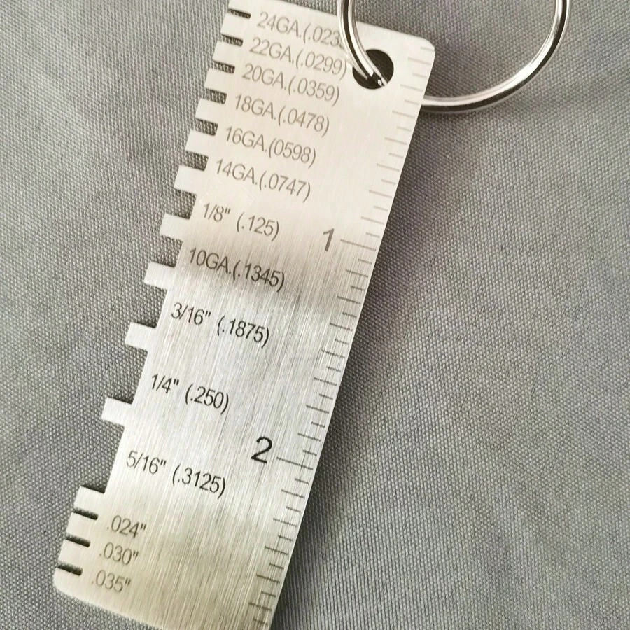 Stainless Steel Thickness Gauge (Plated Layer Size Measuring Tool) - High-Precision Measuring Instrument Specialized For Metal Processing, Industrial Quality Inspection Precision Instrument, Compact And Portable, Suitable For Welding Scenarios