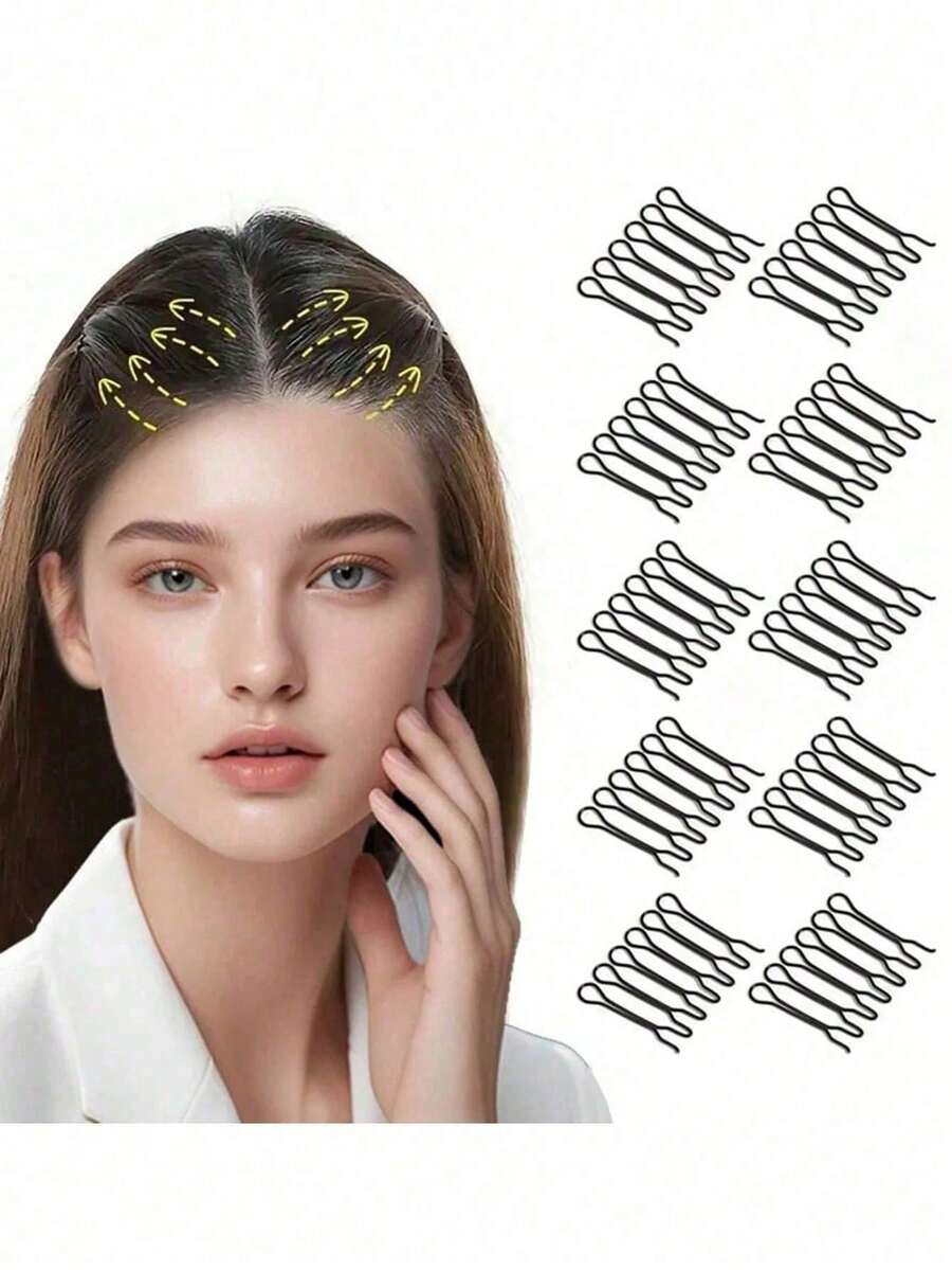 10/5/1pcs Set Invisible Shaping Comb, Mini Bangs Support Styling Tool, U-Shaped Hair Clips, Hair Accessories, Split-End Fixing Decorative Hair Clips, Nape Invisible Bangs Fixing Inserted Comb, Hair Styling Set, Hair Styling Tools, Hair Styling Tool Set