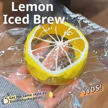 Refreshing Lemon Squeeze, High Transparency Lemon Stress Relief Squeeze, Lemon Shaped Stress Relief Toy - Soft, Bouncy Stress Relief Gadget, Teen Stress Relief Toy, Creative Gift - Multicolor - View 6