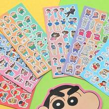 6 Styles, Randomly Select 1 Shin-Chan Photo Sticker From The Crayon Shin-Chan Family, Suitable For Hand Account, Cartoon Decoration, Mobile Phone, Mobile Phone Case Sticker, Graffiti Sticker, Waterproof Sticker, DIY Sticker, Decorative Sticker, Cartoon Sticker, Luggage Sticker, Notebook Sticker, Water Cup Sticker, Guitar Sticker