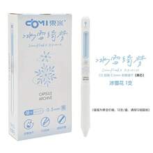 圣诞限量版“冰雪梦境”系列高品质速干笔，0.5mm黑色墨水，可爱雪人、雪花、姜饼人、圣诞树图案，单支装或四支装套装 - 黑色 - 查看 15