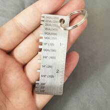 Stainless Steel Thickness Gauge (Plated Layer Size Measuring Tool) - High-Precision Measuring Instrument Specialized For Metal Processing, Industrial Quality Inspection Precision Instrument, Compact And Portable, Suitable For Welding Scenarios