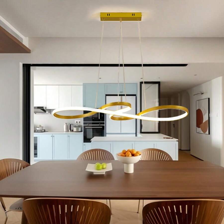 1pc Modern LED 3-Color Changing Flush Mount Light - Perfect For Dining Room, Living Room And Bedroom - Easy Installation, Polished Metal Surface, No Switch No Remote - Multicolor - View 1