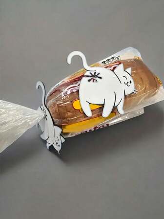 1pc Cat Butt Bread Clip - 3D Printed Funny Kitchen Tool, Plastic Storage Accessory, Creative Home Decor Gift. Can Be Used As A Bag Clip For Bread And Snacks, Cute Animal Lightweight Design, Perfect For Pet Lovers.