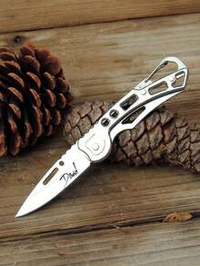 个性化定制露营刀折叠刀水果刀男士便携刀非常适合户外露营狩猎求生，男士工具礼品，多功能，装饰性强，可重复使用，精致时尚，高品质，色彩丰富，现代时尚，可定制，个性化，独特 - 彩色 - 查看 9