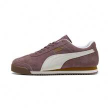 Men's Puma Roma Suede Raisin-Puma White (398635 11) - Purple - View 1