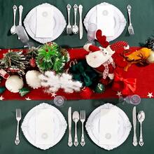 50 Pack Christmas Snowflake Paper Napkins - Cloth-Like Christmas Disposable Hand Towels, Silver Premium Quality Xmas Dinner Napkin For Home Kitchen Table Bathroom Holiday Decor,SilverSnowflake - 銀雪花 - 查看 7